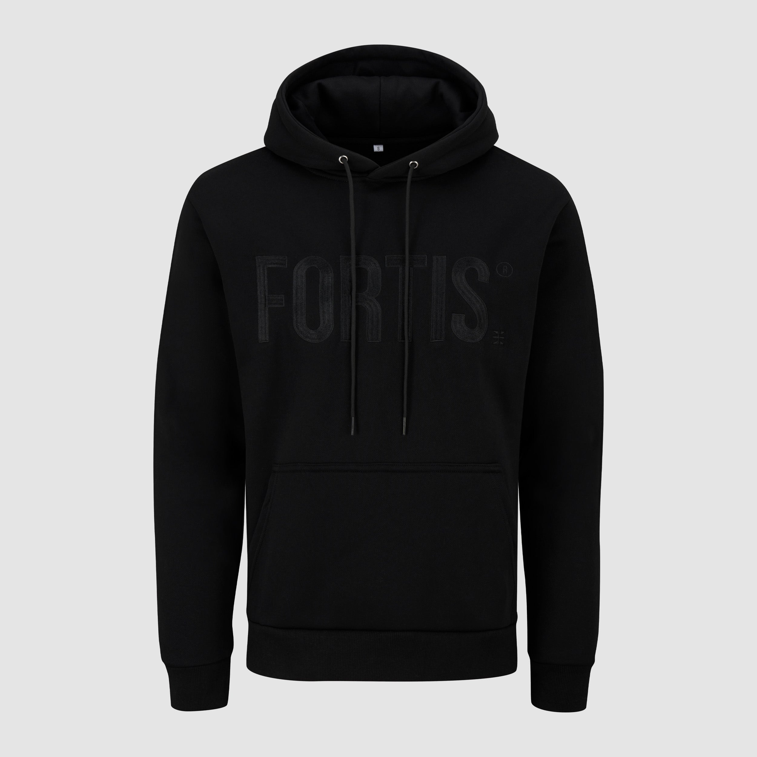 Terra Embroidered Hoodie Black