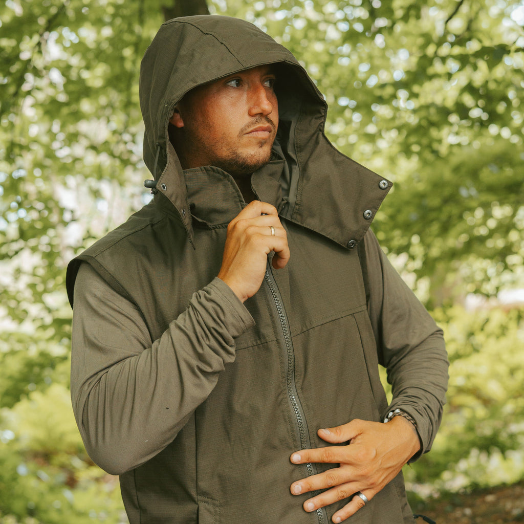 Mens Waterproof Explorer Gilet Coyote