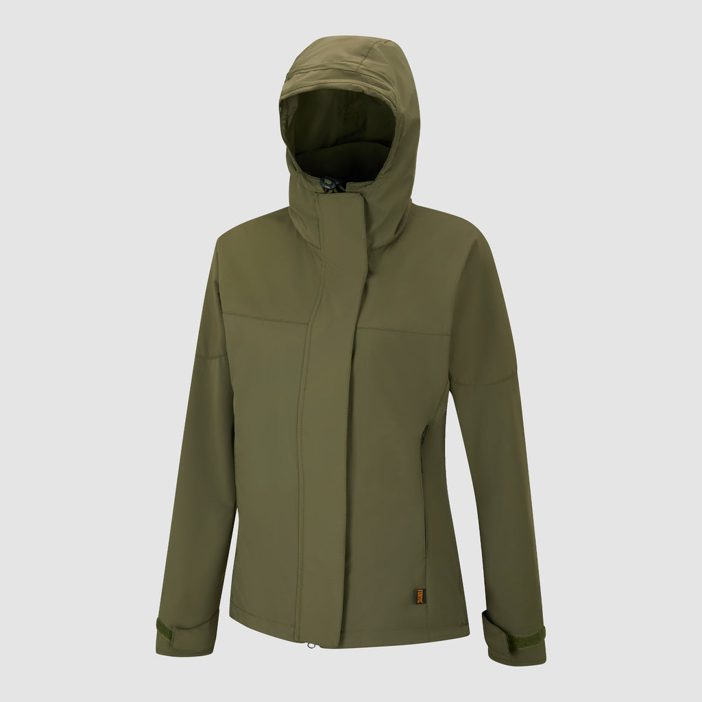 Womens Stowaway Jacket Olive Green