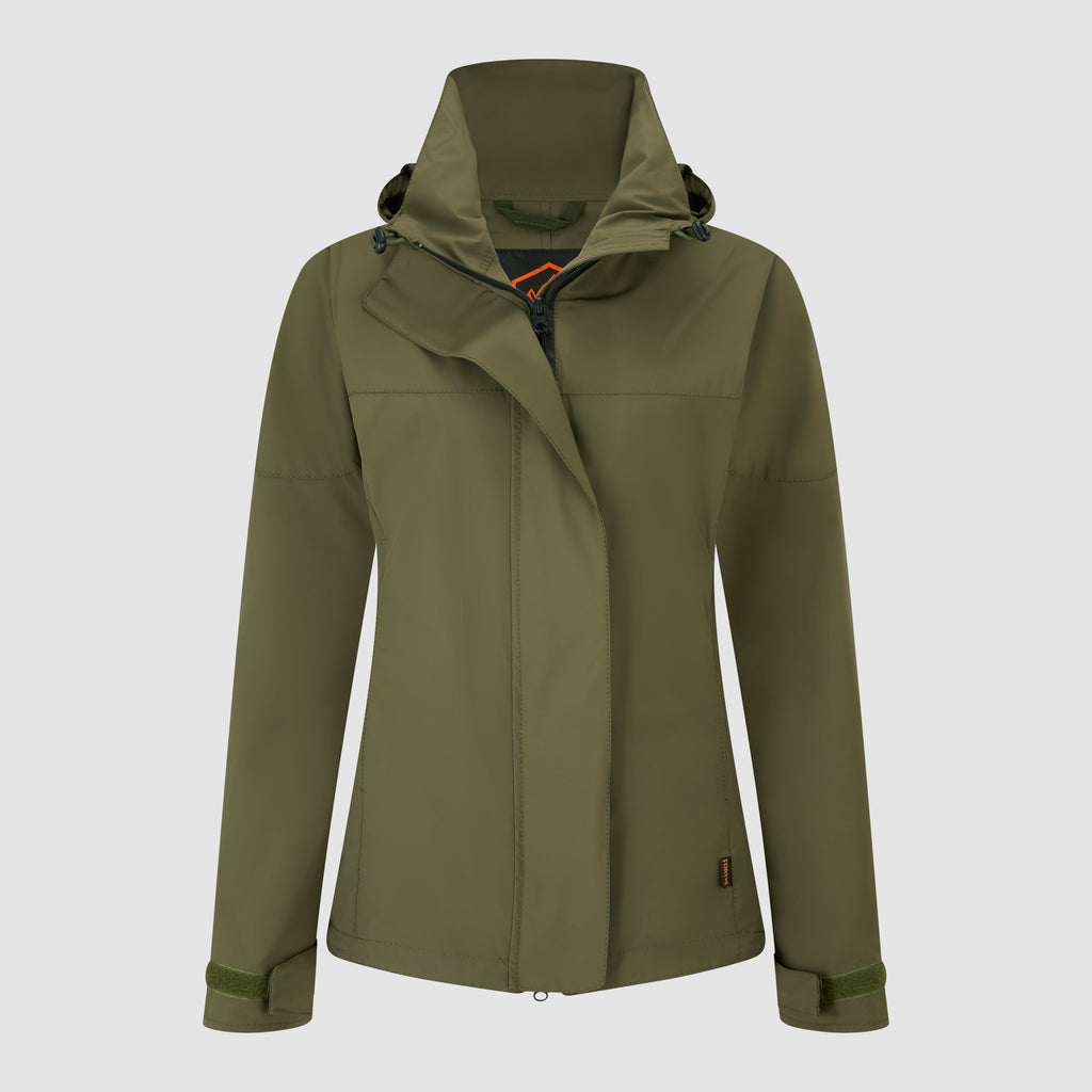 Womens Stowaway Jacket Olive Green