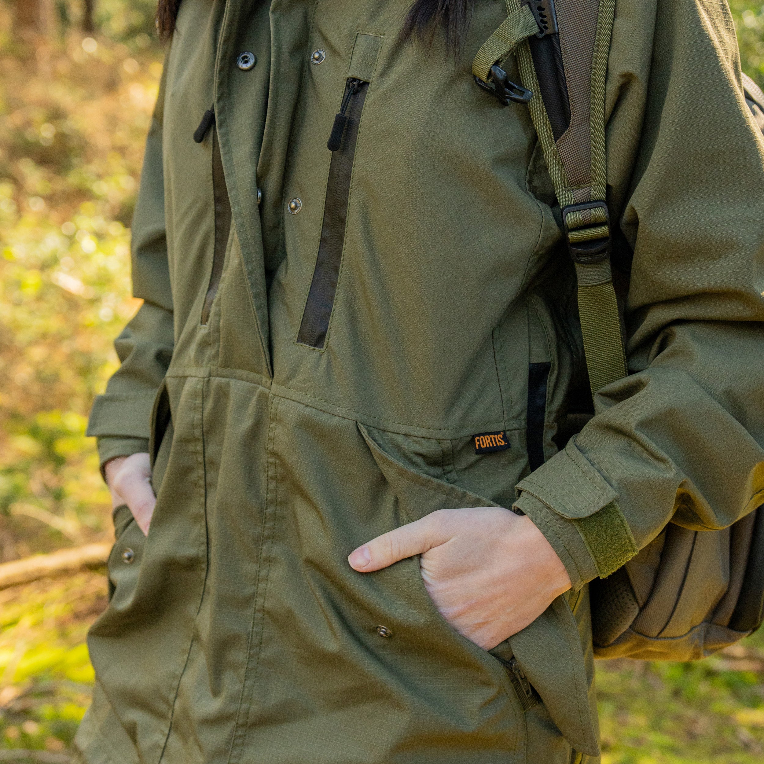 Womens Classic Field Smock Black