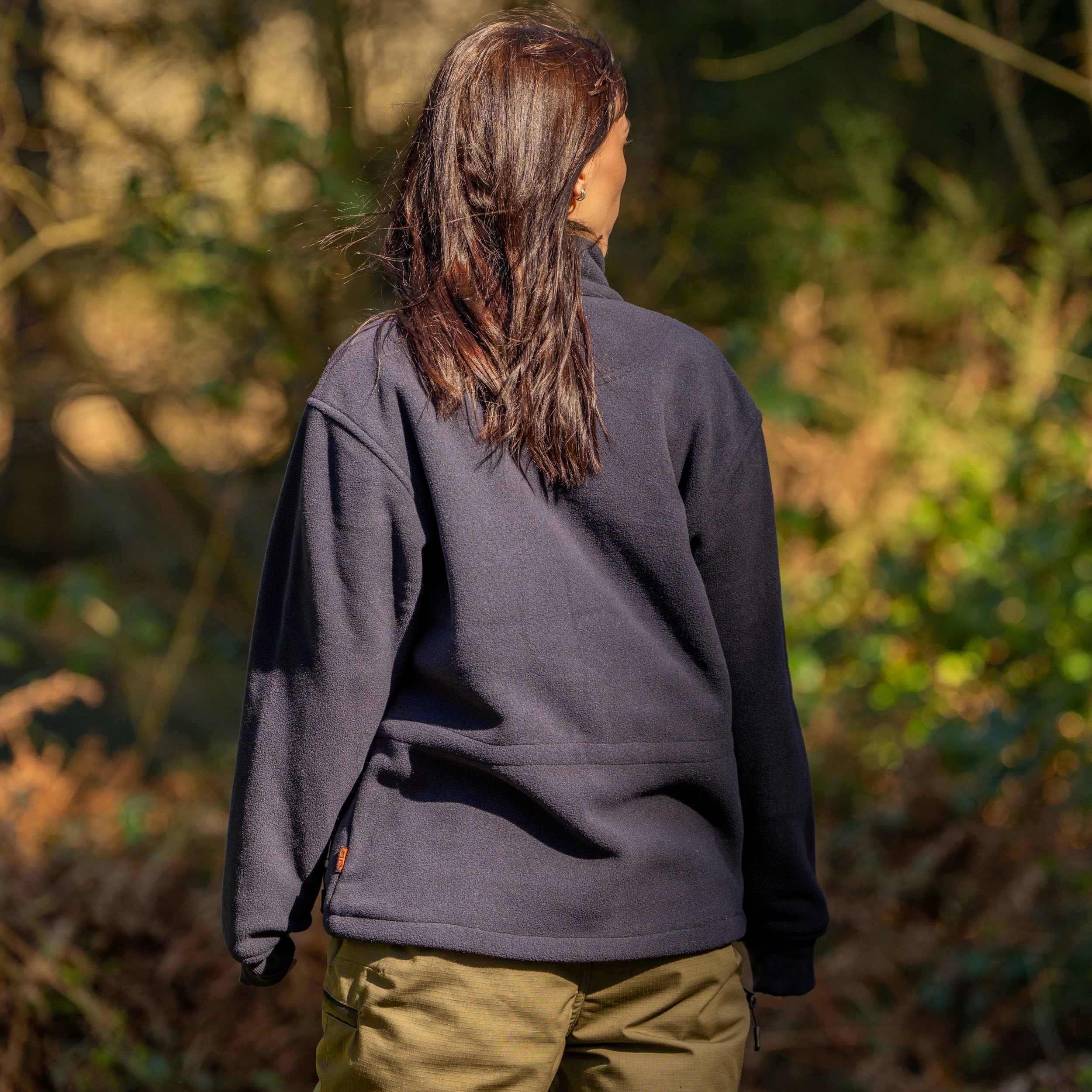Womens Navy Opus Fleece Jacket