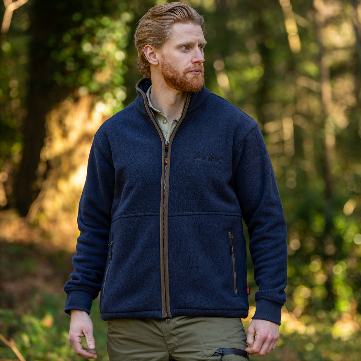 Mens Navy Opus Fleece Jacket