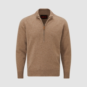 Fortis® British Wool Quarter Zip Jumper