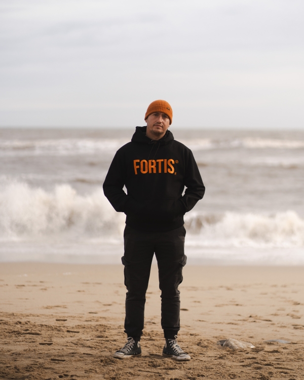 Fortis® Black Orange Hoodie - Image 4