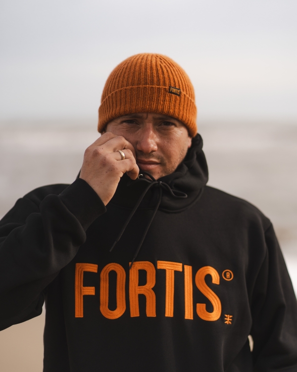 Fortis® Black Orange Hoodie - Image 3