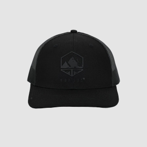 Fortis® Black Emblem Trucker Cap