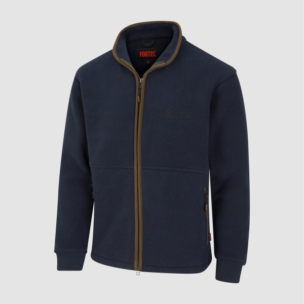 Fortis® Mens Navy Full Zip Fleece - Image 2