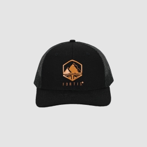 Fortis® Orange Emblem Trucker Cap